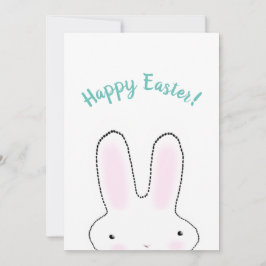 ハッピーイースターハッピー春キュートイースターバニーおもしろい シーズンカード