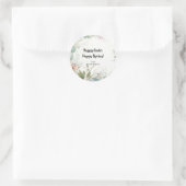 ハッピーイースターハッピー春水彩フローラ ラウンドシール (バッグ)