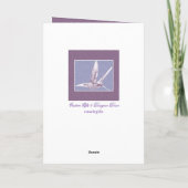 ハッピーイースターハミングバードグリーティングカード カード (裏面)