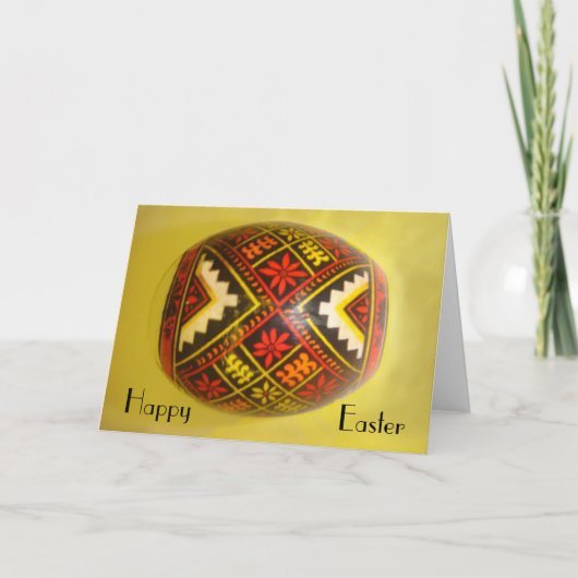 ハッピーイースターハン絵を描ドルーマニアエッグ#6 シーズンカード (正面)