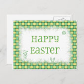 ハッピーイースターバスケットウィーブ シーズンポストカード (正面/裏面)