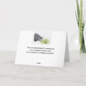 ハッピーイースターバタフライウォーター絵画カラー シーズンカード (裏面)