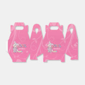 ハッピーイースターバニーかわいらしインピンクの好意ボックス フェイバーボックス (折り畳みなし)