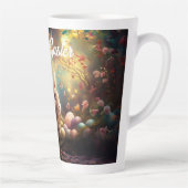 ハッピーイースターバニーとイースターエッグ カフェラテマグ (右)