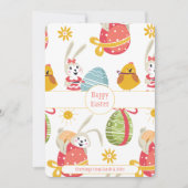 ハッピーイースターバニーとイースターエッグ シーズンカード (正面)