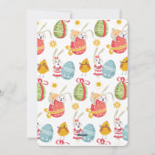 ハッピーイースターバニーとイースターエッグ シーズンカード (裏面)