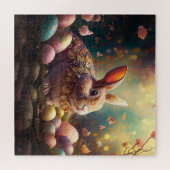 ハッピーイースターバニーとイースターエッグ ジグソーパズル (横)