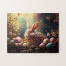 ハッピーイースターバニーとイースターエッグ