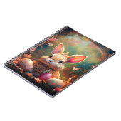 ハッピーイースターバニーとイースターエッグ ノートブック (左側)