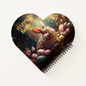 ハッピーイースターバニーとイースターエッグ ノートブック (裏面)