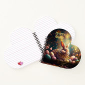 ハッピーイースターバニーとイースターエッグ ノートブック (内部)