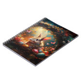 ハッピーイースターバニーとイースターエッグ ノートブック (左側)