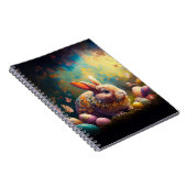 ハッピーイースターバニーとイースターエッグ ノートブック (右側)