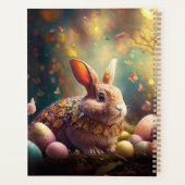 ハッピーイースターバニーとイースターエッグ プランナー手帳 (裏面)