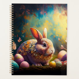 ハッピーイースターバニーとイースターエッグ プランナー手帳