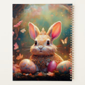 ハッピーイースターバニーとイースターエッグ プランナー手帳 (裏面)