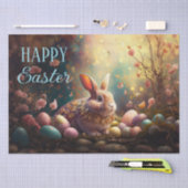 ハッピーイースターバニーとイースターエッグ 薄葉紙 (クラフト)