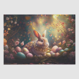 ハッピーイースターバニーとイースターエッグ 薄葉紙