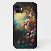 ハッピーイースターバニーとイースターエッグ Case-Mate iPhoneケース (裏面)