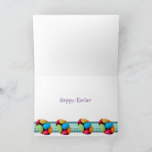 ハッピーイースターバニーとエッグイースター シーズンカード (内部)