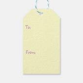 ハッピーイースターバニーとエッグ ギフトタグ (裏面)