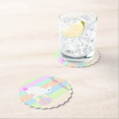 ハッピーイースターバニーとエッグ ペーパーコースター (インサイチュ)