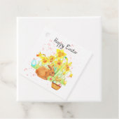 ハッピーイースターバニーとダフォディルス フェイバータグ (インサイチュ)