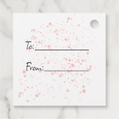 ハッピーイースターバニーとダフォディルス フェイバータグ (裏面)