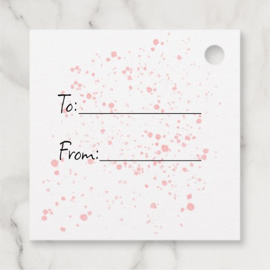 ハッピーイースターバニーとダフォディルス フェイバータグ (裏面)