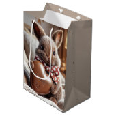 ハッピーイースターバニーとチョコレートハート ミディアムペーパーバッグ (正面アングル)