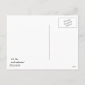 ハッピーイースターバニーとバルーン シーズンポストカード (裏面)