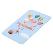 ハッピーイースターバニーとバルーン マグネット (左側)