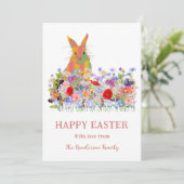 ハッピーイースターバニーとワイルドフラワー シーズンカード (スタンド正面)