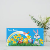 ハッピーイースターバニーと色付き卵 シーズンカード (スタンド正面)