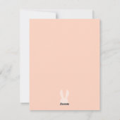 ハッピーイースターバニーイヤーフォトホリデーカード シーズンカード (裏面)