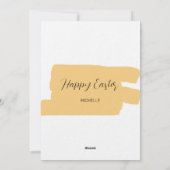 ハッピーイースターバニーウォーターカラーイラストレーション シーズンカード (裏面)