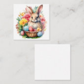 ハッピーイースターバニーウォーター絵を描カラー エンクロージャーカード (正面/裏面)