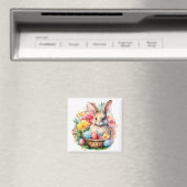 ハッピーイースターバニーウォーター絵を描カラー マグネット (インサイチュ (食洗機))