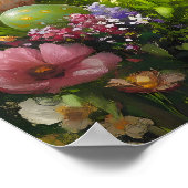 ハッピーイースターバニーウォールアートポスター ポスター (角)