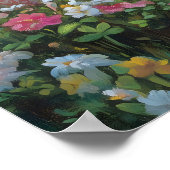 ハッピーイースターバニーウォールアート ポスター (角)