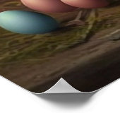 ハッピーイースターバニーエッグポスター ポスター (角)