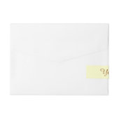 ハッピーイースターバニーカスタマイズ可能なラベル ラップアラウンド宛名ラベル (裏面)