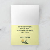 ハッピーイースターバニーカードカスタムまたはカー空白のド シーズンカード (内部)