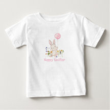 ハッピーイースターバニーガールズTシャツ