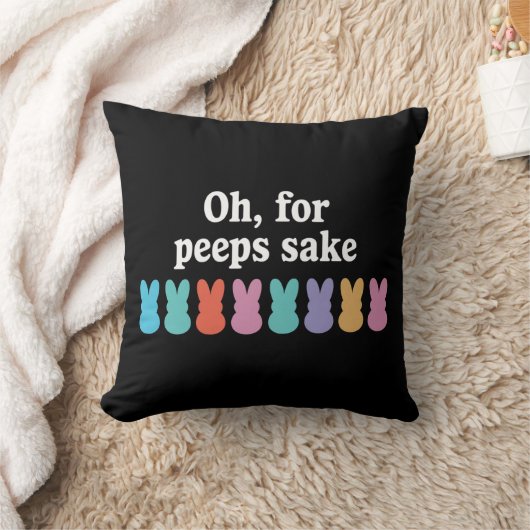 ハッピーイースターバニークリスチャン宗教カーニバル クッション (ブランケット)