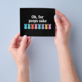 ハッピーイースターバニークリスチャン宗教カーニバル チラシ (手)