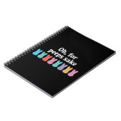 ハッピーイースターバニークリスチャン宗教カーニバル ノートブック (左側)