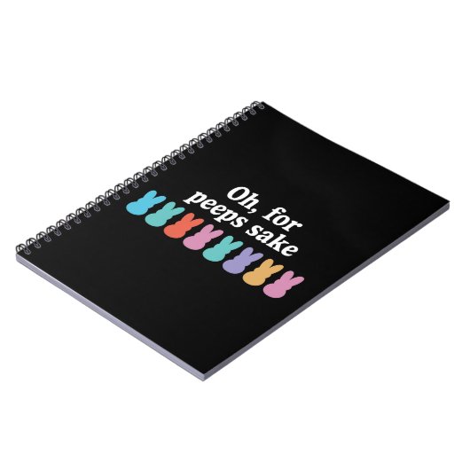 ハッピーイースターバニークリスチャン宗教カーニバル ノートブック (左側)