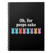 ハッピーイースターバニークリスチャン宗教カーニバル ノートブック (正面)