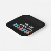 ハッピーイースターバニークリスチャン宗教カーニバル ペーパープレート (傾斜あり)